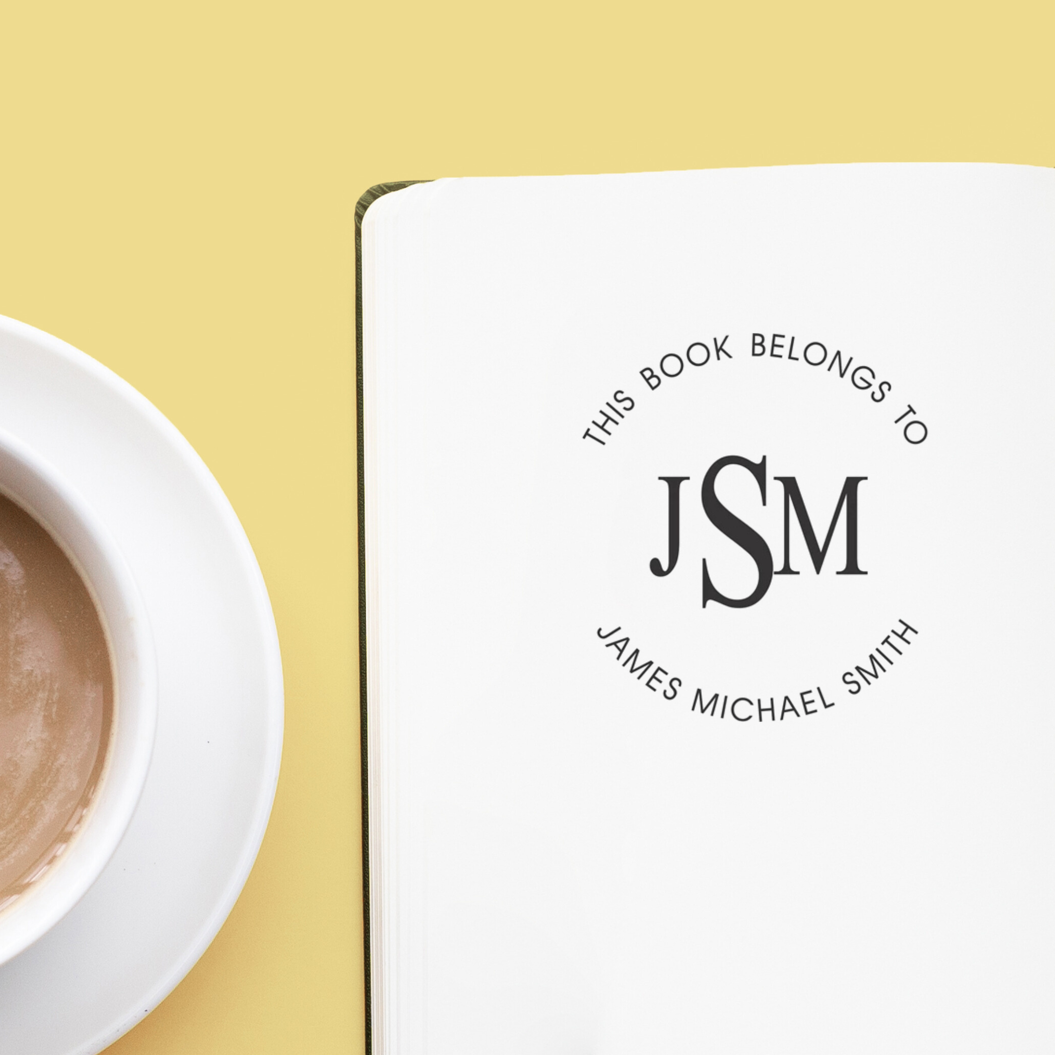 MS14 Book Monogram Stamp Image